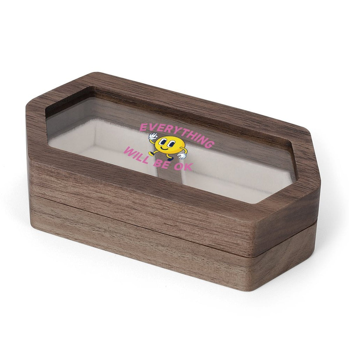 Estuche Cuadrado de Terciopelo para Joyería con Espejo Personalizable