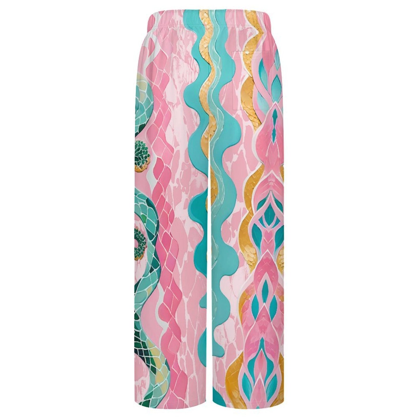 Pantalón Hombre Pierna Ancha con Cordón Ajustable y Diseño Personalizado