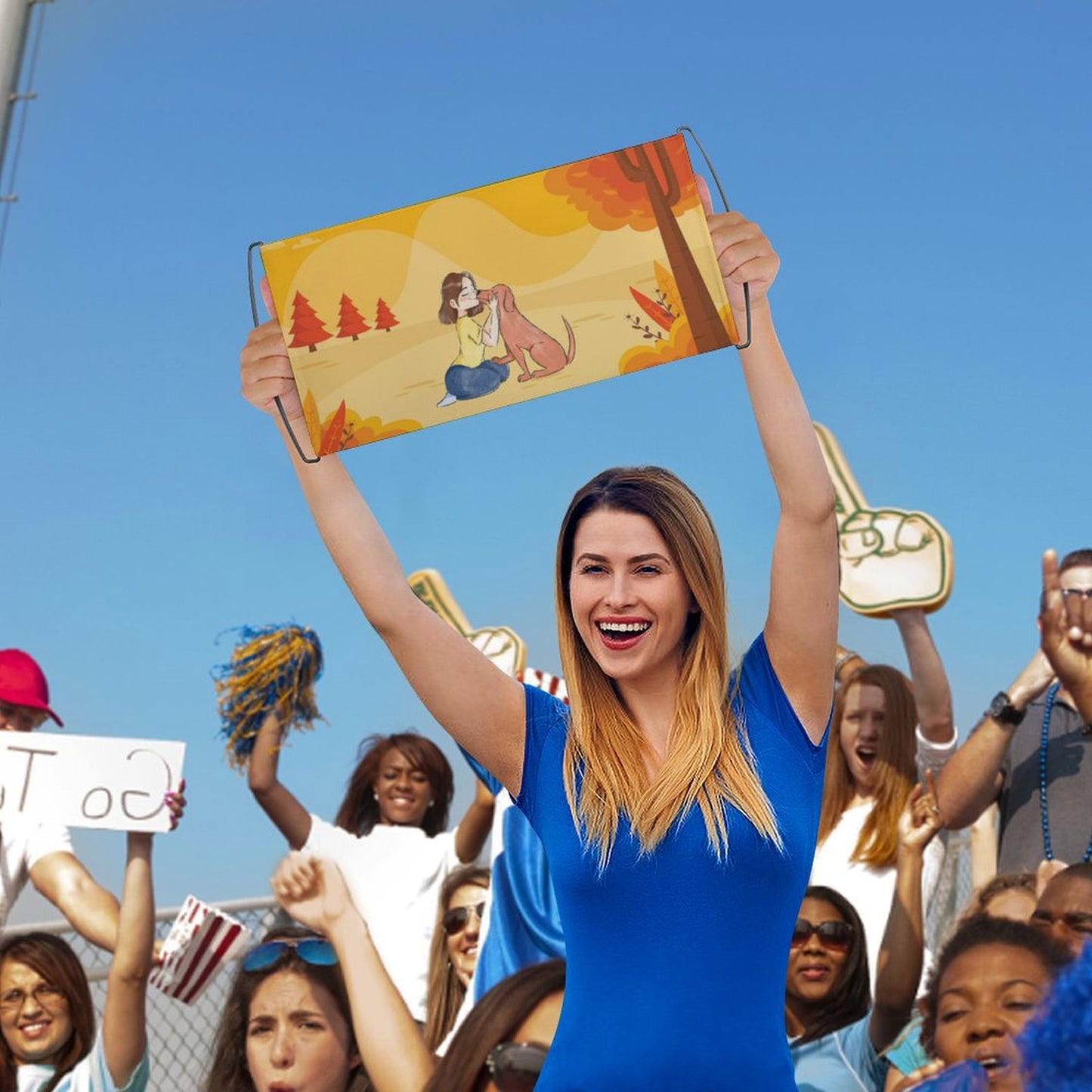 Bandera de Mano Personalizada | Tu Grito de Guerra, Hecho Estandarte