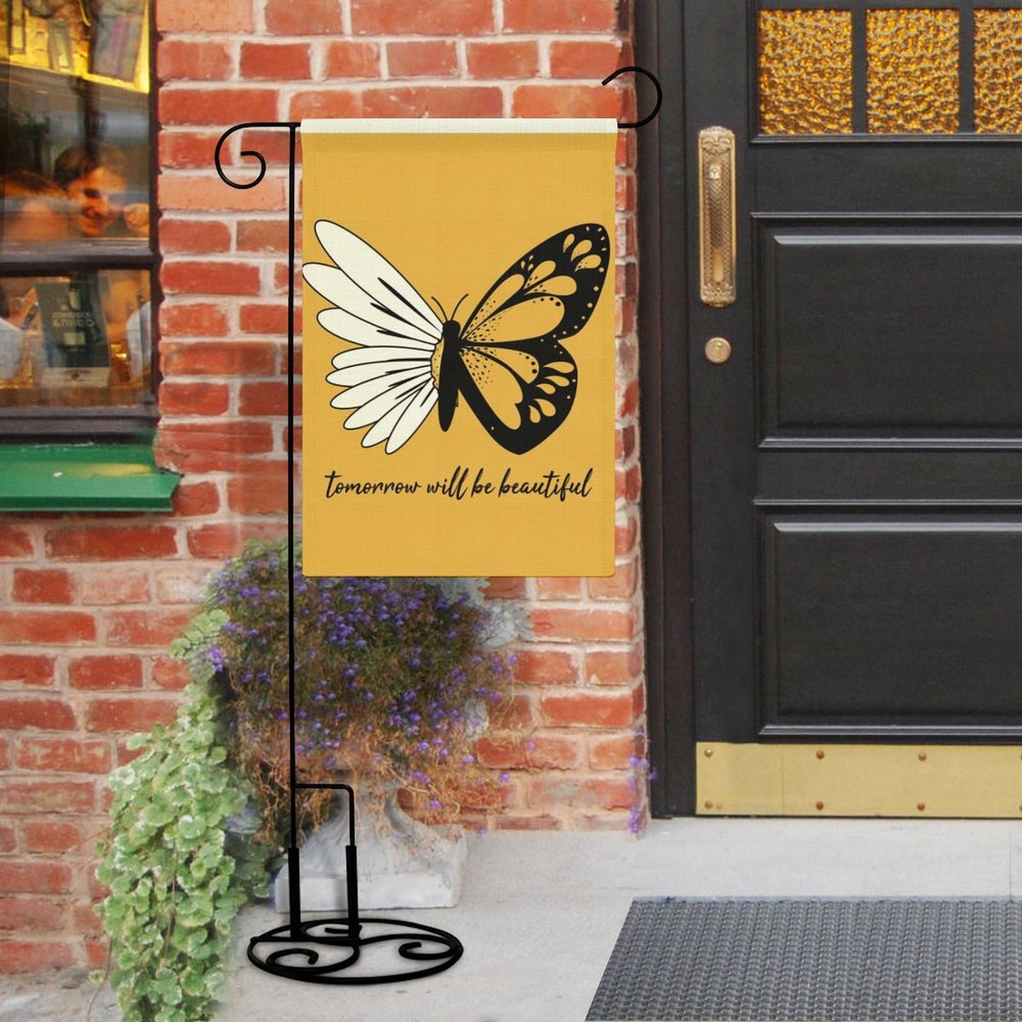 Bandera de Lino para Jardín | La Firma Rústica para tu Obra Maestra