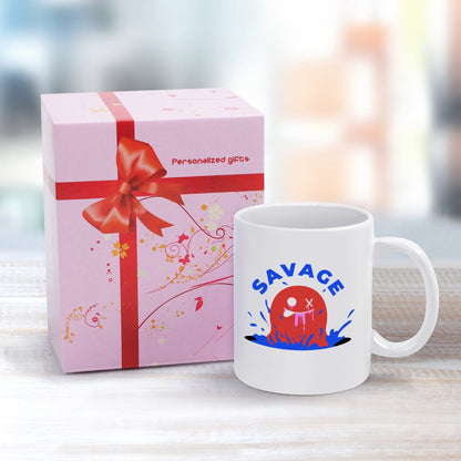 Taza de Cerámica Blanca Personalizada 11oz | Impresión HD