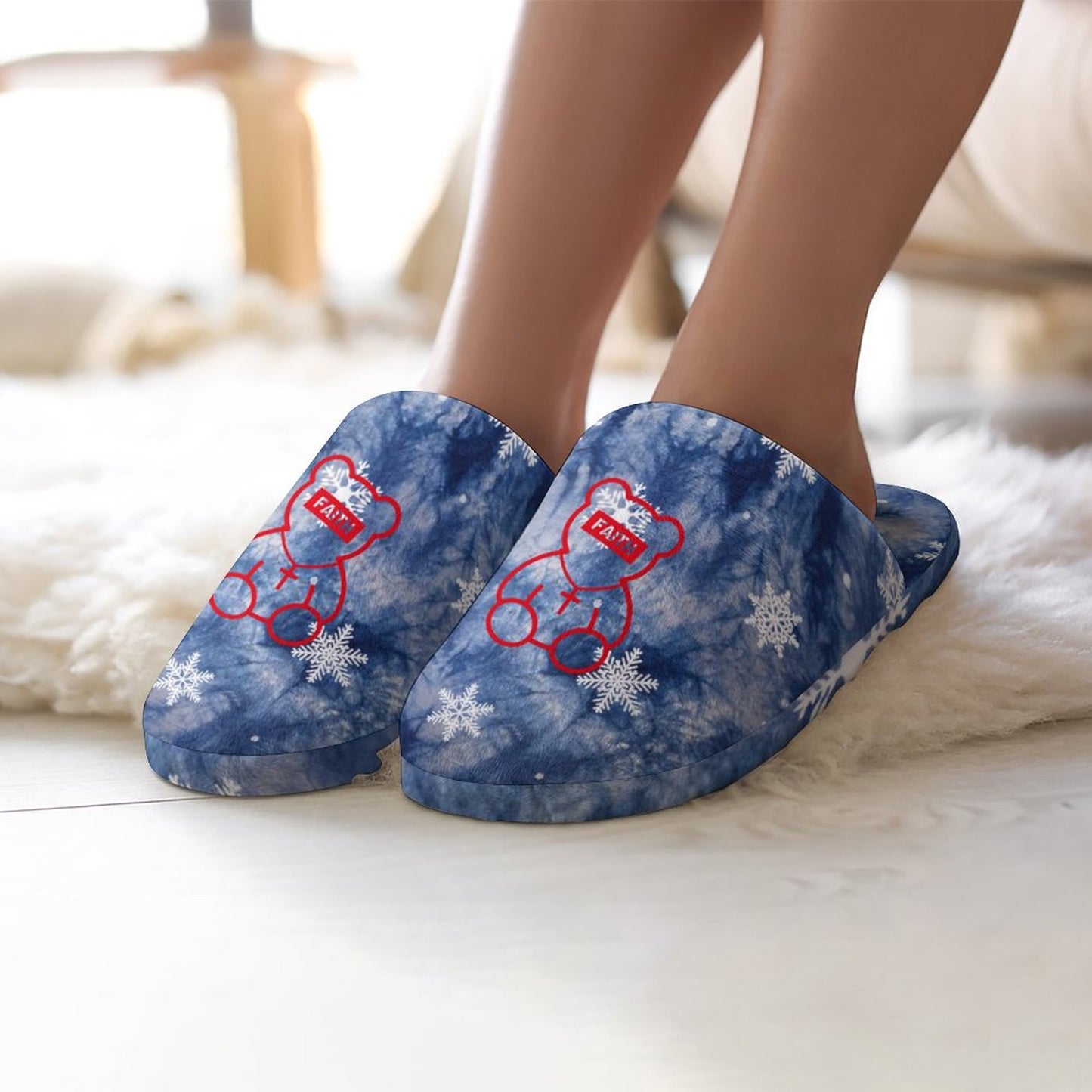Pantuflas Personalizadas Mujer | Suela Antideslizante TPR & Franela