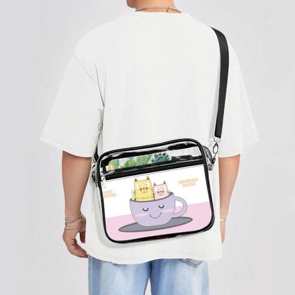Bolsa Cruzada Transparente PVC Personalizable con Impresión UV
