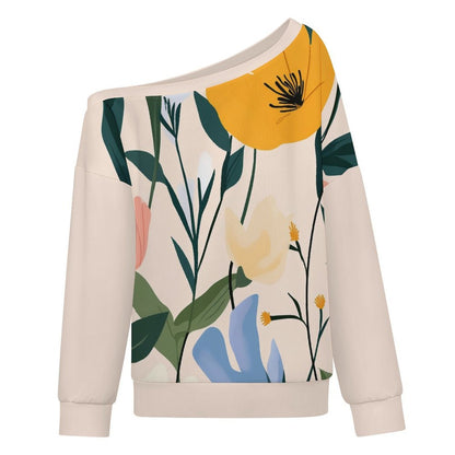 Sudadera Personalizable de Hombros Descubiertos para Mujer