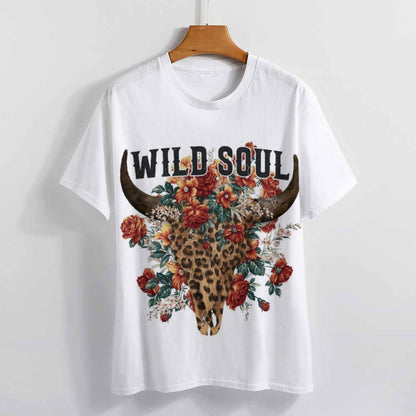 Camiseta Mujer Full Print Tacto Algodón | Tallas S-6XL Personalizada