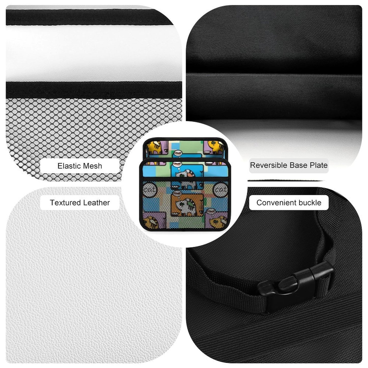 Organizador de Asiento de Auto Personalizado | Bolsa de Cuero PU
