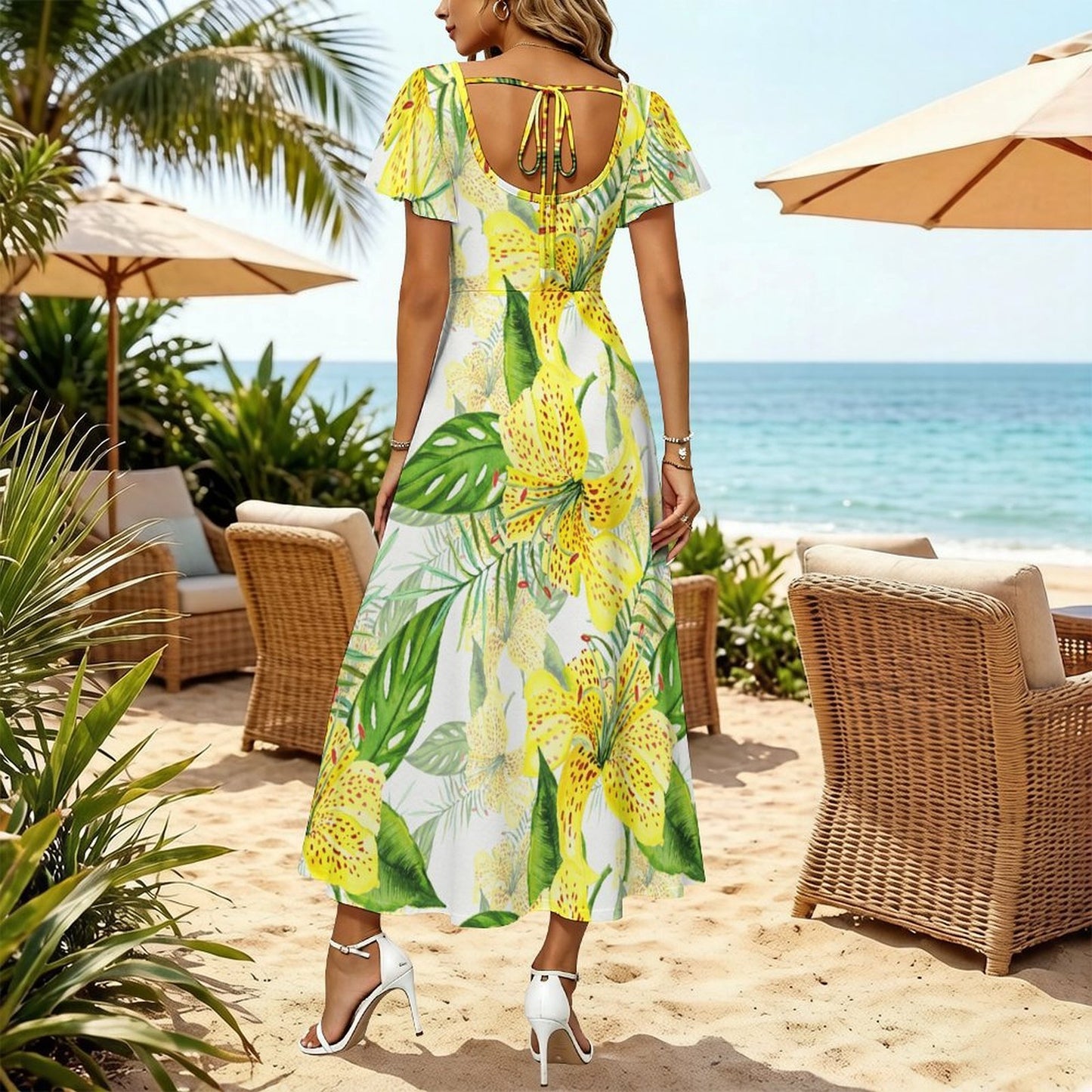 Flared Sleeve Dress 1 (184)