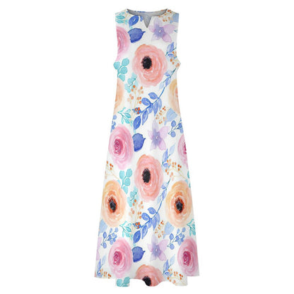 Vestido Largo Sin Mangas que Estiliza | Elegancia Sin Esfuerzo