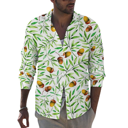 Camisa de Algodón Personalizable Manga Larga con Bolsillo
