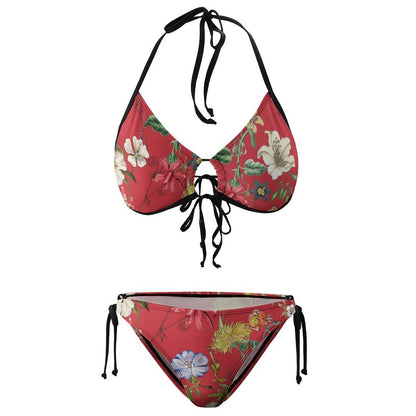 Bikini Ajustable con Lazos Personalizado | Traje de Baño Fruncido Sexy