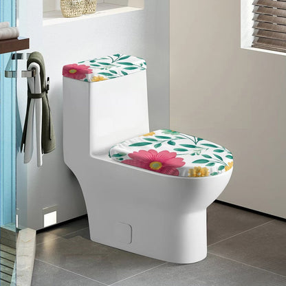 Toilet Decor Set of Two Flowers, Leaves, Spring Style 38x53cm