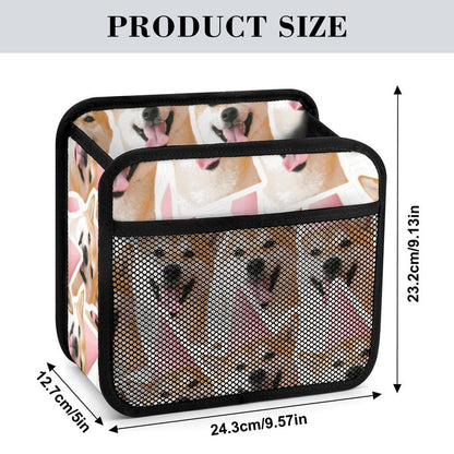 Organizador para asiento de auto personalizable en piel sintética PU con bolsillo de malla
