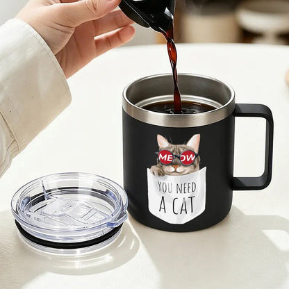 Eggshell Cup You Need A Cat, Sunglasses
