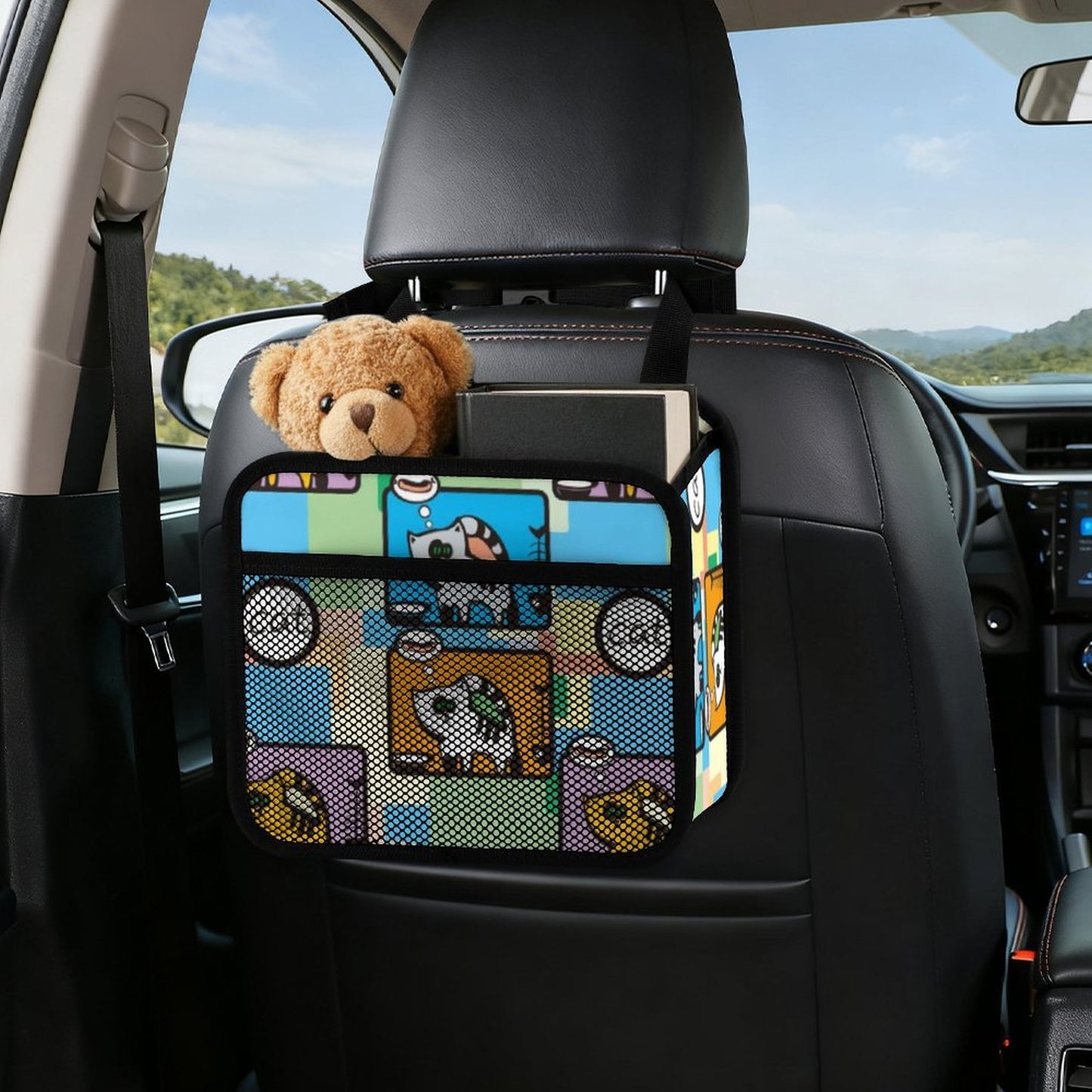 Organizador de Asiento de Auto Personalizado | Bolsa de Cuero PU