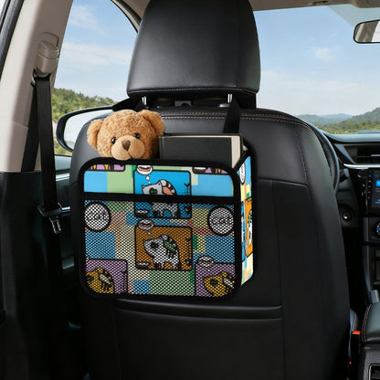 Organizador de Asiento de Auto Personalizado | Bolsa de Cuero PU