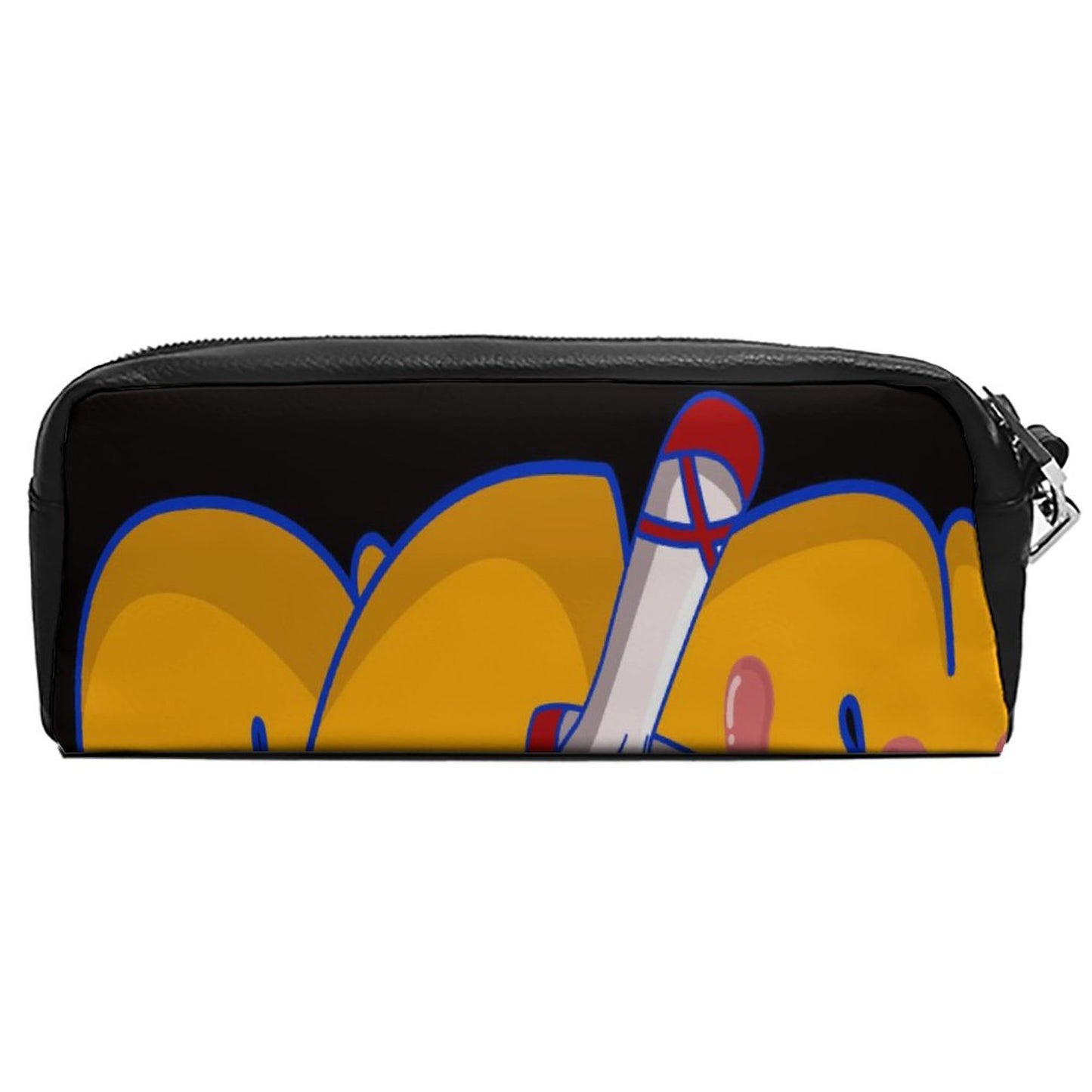 Estuche de Piel Litchi Personalizado | Lapicera y Cosmetiquera Doble Capa