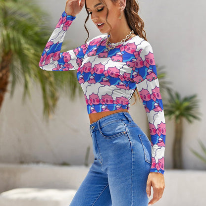 Crop Top Deportivo Espalda Abierta | Camiseta Yoga Personalizada