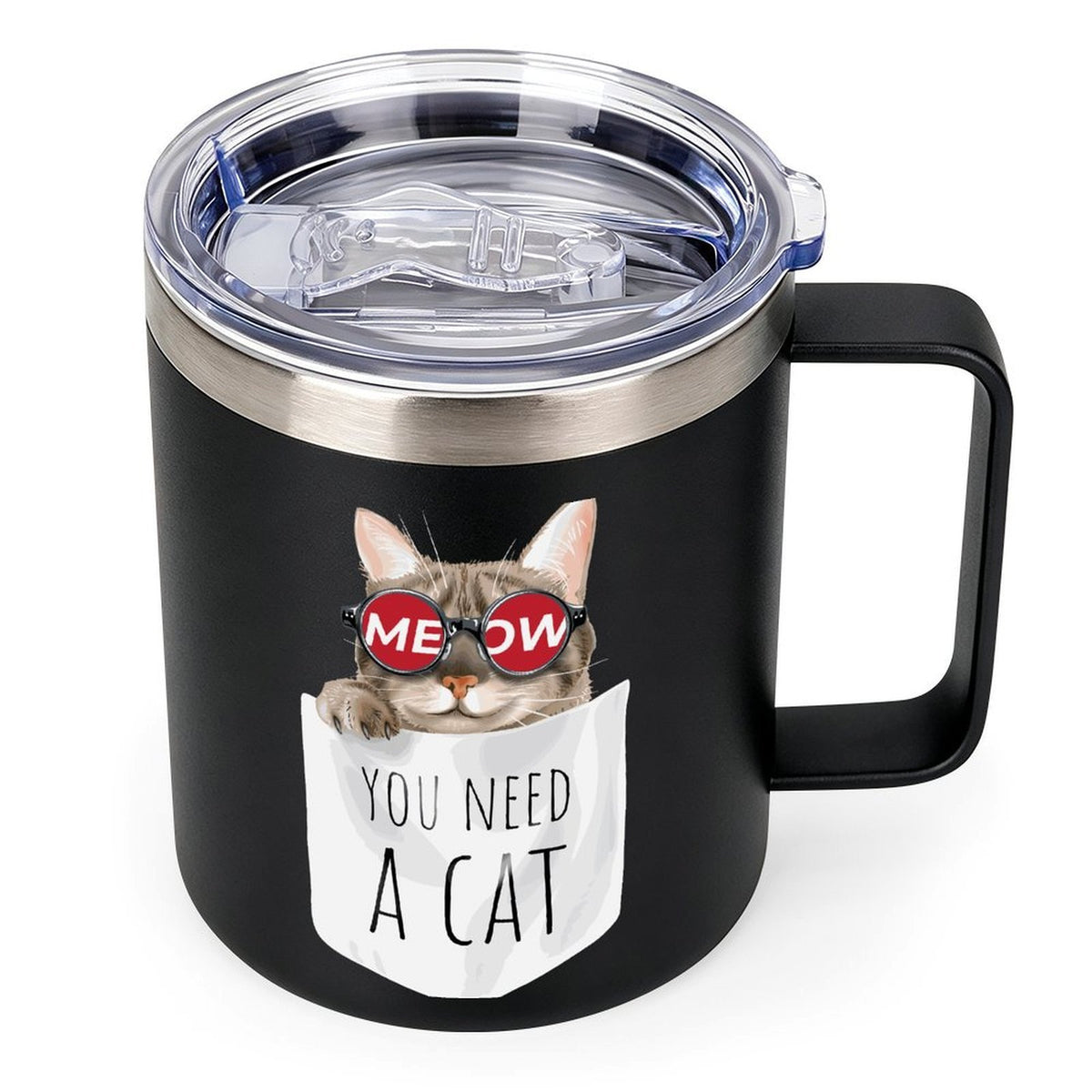 Eggshell Cup You Need A Cat, Sunglasses