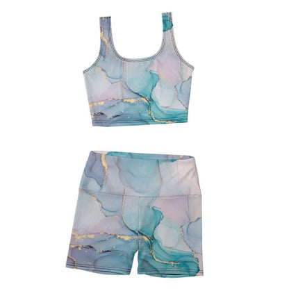 Conjunto Yoga Ribbed 2 Piezas | Top y Short Texturizados