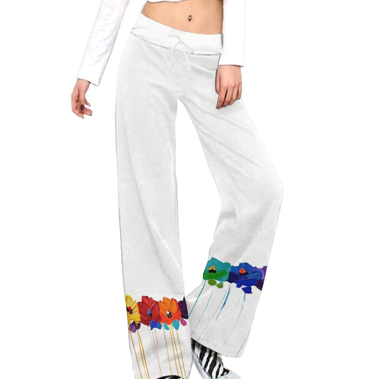 Pantalón Recto Holgado con Cordón | Yoga y Lounge Personalizado