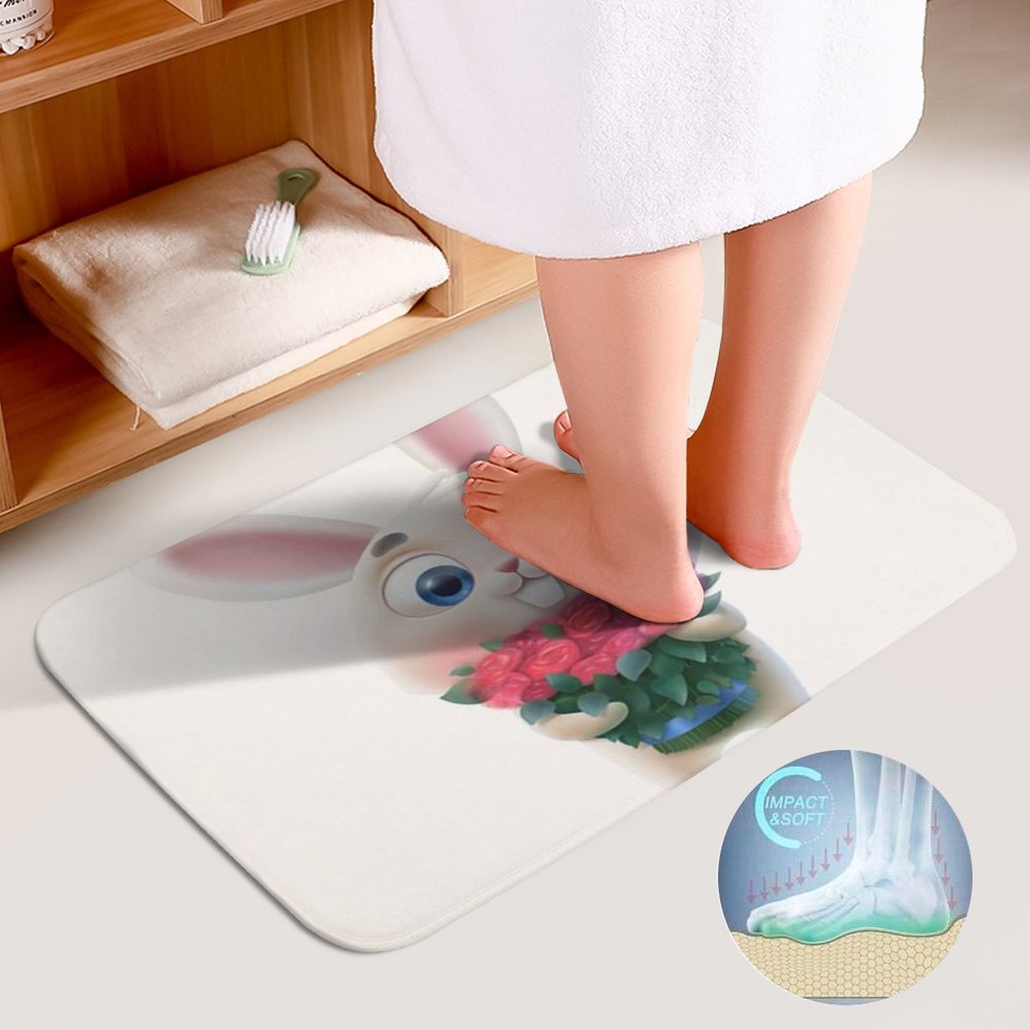 Set de Baño 3 Piezas Personalizado | Tapetes Antideslizantes